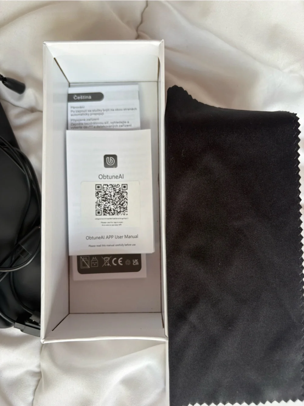 Smart Glasses - with White Box including manual and charger